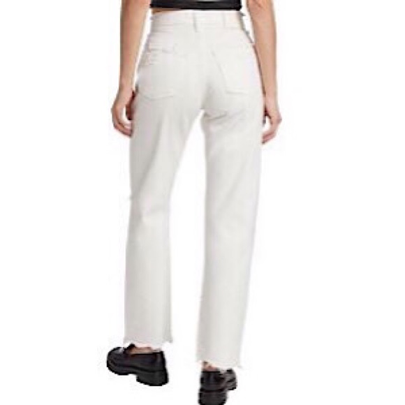 “NEW” Moussy Vintage Odessa High-Rise Distressed Straight-Leg Jean - Picture 4 of 11